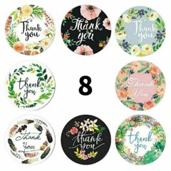 1″ Thank You Stickers Roll, Thank You for Supporting My Small Business 500Pc/per