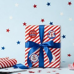 Patriotic 288-Piece Sticker Set for 4th of July – Perfect for Kids’ Crafts