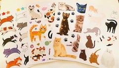 299+ Sticker Lot animals butterfly cat kittens bird flowers plants dog wild life