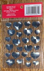 Recollections Large Gemstone Hearts Pink Red Wedding VALENTINES DAY Love Sticker