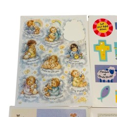 Christian Stickers Lot Religious Mixed Scripture Encouragement Vintage 54 Sheets