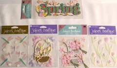 RARE! SPRING IS COMING! TITLE, DRAGON FLIES, BASKET OF TULIPS, VELLUM TULIPS
