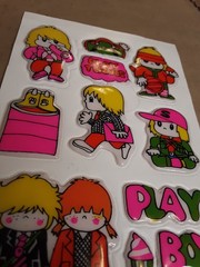 Vintage 80’s Puffy Sticker Boy Girl Hippies Playing Tennis «Play Boy»
