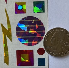 PRISMATIC SPARKLE PATTERNS Stickers(18pc)Mrs.Grossman’s •Shapes•Dot•Card Making•