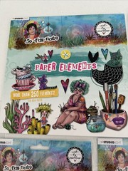 Art by Marlene SO-FISH-TICATED Studio Light paper Elements Arty Pad 3 Stamp Sets