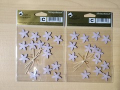 2 Packs~Jolee’s Purple Violet Jeweled Flowers Scrapbooking Stickers~NEW