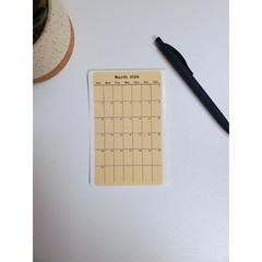 Small Calendar Stickers for Planners and Journals | Start on Any Month | 3″ x 5″