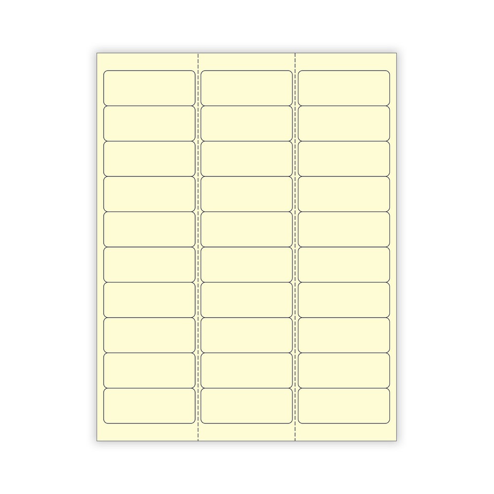 6 SHEETS 1″x2-5/8 BLANK YELLOW STICKERS,LABEL,ADDRESS LABELS,PACKAGING,CRAFTS