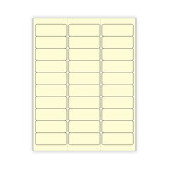 6 SHEETS 1″x2-5/8 BLANK YELLOW STICKERS,LABEL,ADDRESS LABELS,PACKAGING,CRAFTS