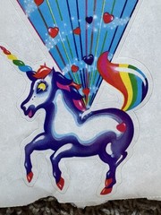 Vintage 1980s Lisa Frank Jumbo stickers Unicorn Balloons 🎈, unused