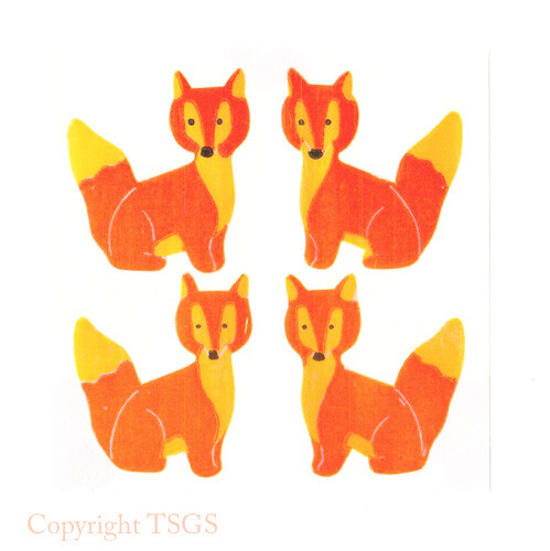 Vintage 80’s Great Seven 7 PEARLY Foxes Fox Sticker Mod