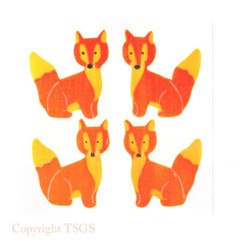 Vintage 80’s Great Seven 7 PEARLY Foxes Fox Sticker Mod