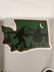 Lot of 10 Assorted Outdoor Bigfoot Sasquatch Yeti Swamp Ape Believe Stickers