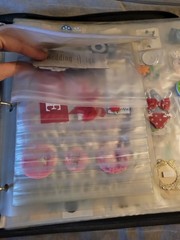 Creative Memories Scrapbooking Organizer Binder w/ Mixed Embellishments Lot
