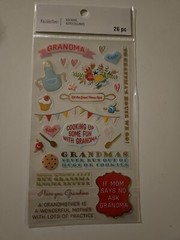 Recollections GRANDMA Flat Scrapbooking Stickers