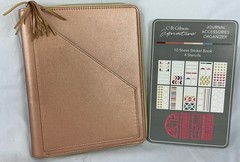 New C.R. Gibson Rose Gold Journal Accessories Organizer Stencils & Stickers