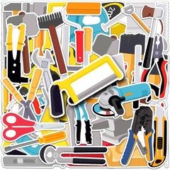 Fun & Colorful Waterproof Tool Stickers – 50 Unique Vinyl Decals for Everyone