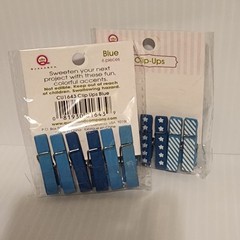 Queen & Co Scrapbooking Embellishments Clip-Ups and Exclamations! Lot Of 6