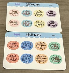 NEW Bujo Guru “Chores Checkboxes” Sticker Sheets Stickers