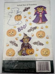 Vintage Lot 3 1994 Plaid Halloween Autumn Fall Rub On Transfers Sealed