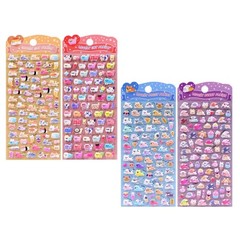 3D Puffier Sticker Sheets Adorable Small Sticker for Kid and Adult Tiny Sticker