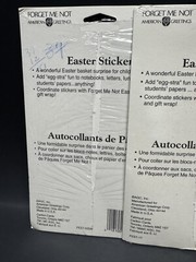 3 Sets Vintage Forget Me Not Easter Stickers NOS! 4 Sheets Each AGC