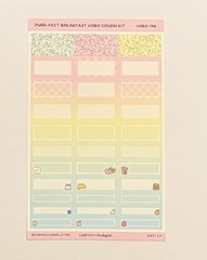 Hubman and Chubgirl Purr-fect Breakfast Hobonichi Cousin Kit Sheet NEW