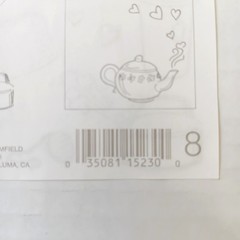 Discontinued Mrs. Grossman’s Pen and Ink Tea Sticker Sheet 4″ x 6″