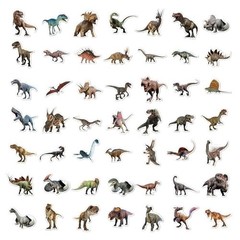 100pcs Jurassic Dinosaur Stickers for Kids Waterproof Vinyl Dino Stickers ..