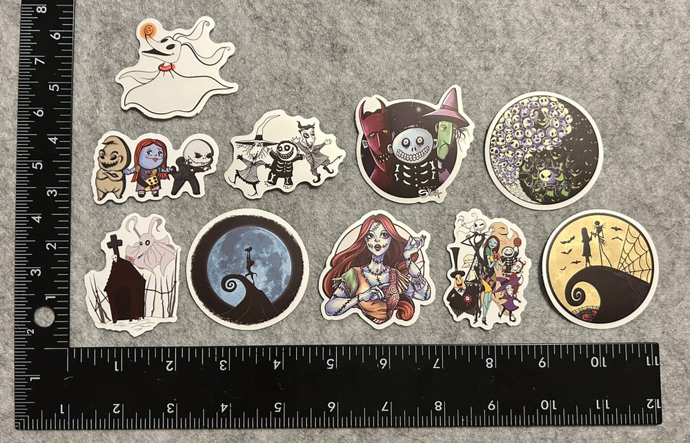 *Lot of 10 Assorted Nightmare Before Christmas Stickers