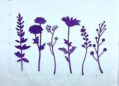Die Cuts Medium WildFlowers 18 Pieces Cardstock Style A