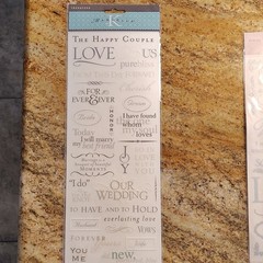 K & Company La Boutique Wedding Day Rub-On Transfers White/Gray MPN S90168