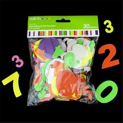 Craft Self Adhesive Eva Numbers Colours Shapes Lot Bulk Art Scrapbook Stickers