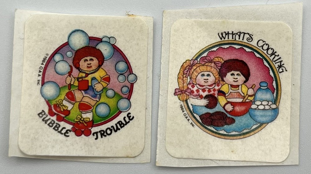 Vintage Scratch & Sniff Stickers Cabbage Patch Kids 1980’s