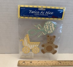 Ellison Designs «Twice As Nice» Laser Overlays Die Cuts With A View, Baby Outing