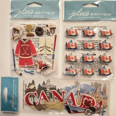 JOLEE’S BOUTIQUE K&CO Lot Of 6 Dimensional Scrapbooking Stickers ICE HOCKEY