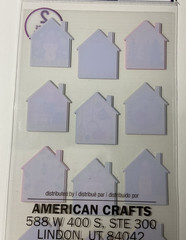 Sticko Holiday Houses Stickers EK Success 2020 Christmas Foil Accents 24PC New