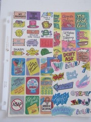 Motivation Romance Statement & Alphabet Vintage Sticker Assortment