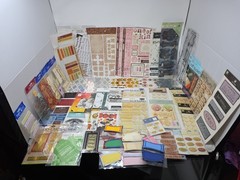 Lot Of 55 Mixed Brands Scrapbooking Supplies, Stickers, Sentiments, Etc.