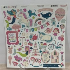 Echo Park «Imagine That» Mermaids And Unicorns Single Sticker Sheet