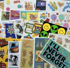 Vintage 80s 90s Y2K Hallmark AGC + Stickers 25 FULL SHEETS Characters Foil Heart