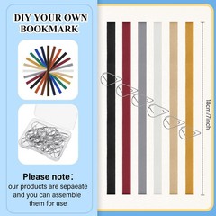 Elastic Bookmarks Set Multi Color Elastic Rope Bands Planner Bookmarks Includ…