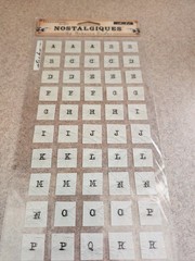 Sticko/Rebecca Sower’s Nostalgiques~Cracked Glass Alphabet Stickers