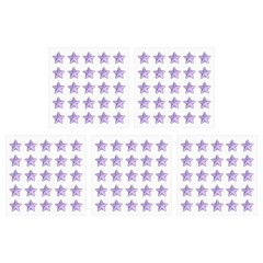 5 Sheet Star Gem Stickers 10mm, Self Adhesive Jewel Sticker Light Purple