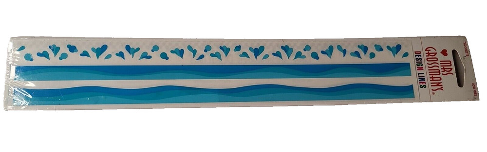 Mrs Grossman’s Water Splash Wave Stickers Extra Long VTG 1997 Scrapbooking