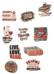 Reading Live Love Read Stickers Lot of 10 Scrapbook Art Crafts Books