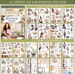 Luxury Journaling Sticker Set – Waterproof & Fade Resistant for Scrapbookers