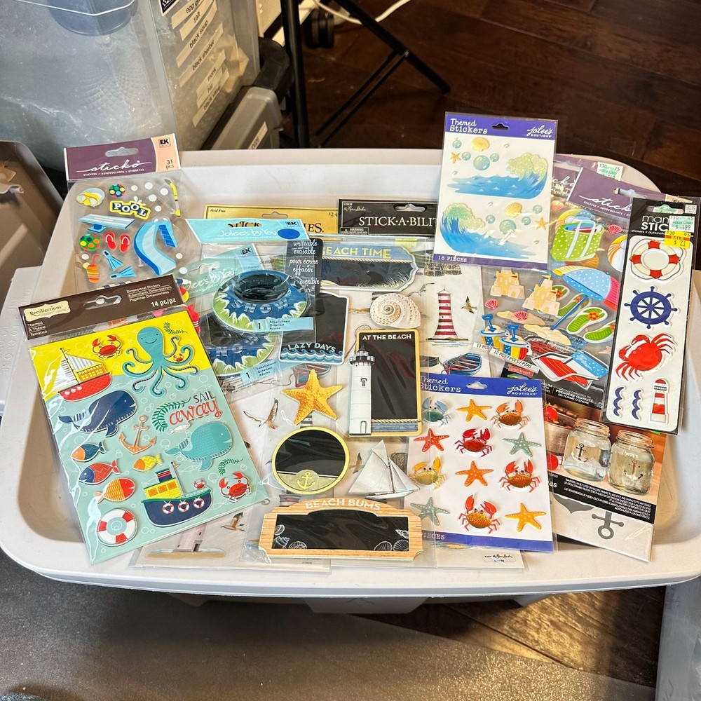 Nautical-Themed Dimensional Sticker Bundle – 14 Packs Recollections Jolee’s By