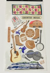 Tennessee Scrapbooking Sticker Pack by Sticko Country Music Nashville