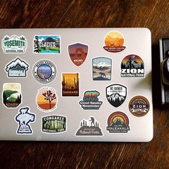 50 PCS USA National Park in United States Travel Stickers Waterproof Vinyl
